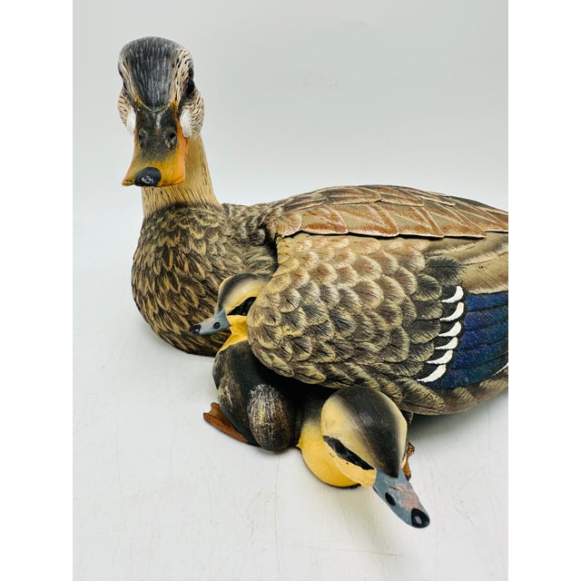 Rustic Vintage Duck Carving For Sale - Image 3 of 6