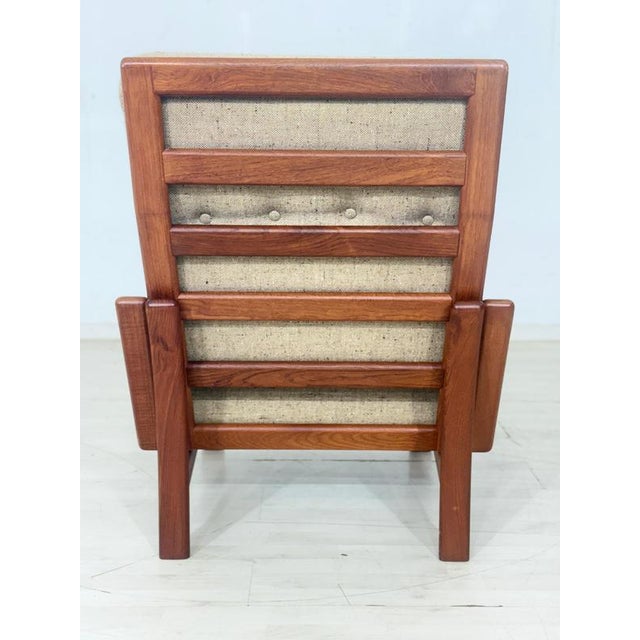 Brown Mid-Century Danish Lounge Chair in Teak Armchair by Grete Jalk for Glostrup Møbelfabrik, 1960s For Sale - Image 8 of 10