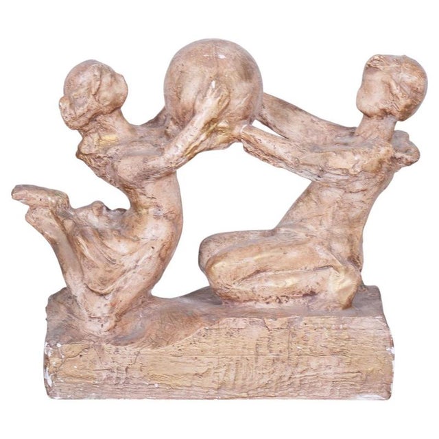 Mid-Century Plaster Statue from Karel Hájek, 1980s For Sale - Image 12 of 12