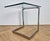 Mid-Century Cantilevered Glass & Chrome Side Coffee Table Gebra, 1980s For Sale - Image 13 of 17