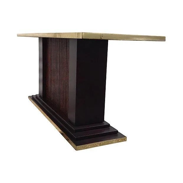 1950s C. 1970's-80's Trouvailles Art Deco Step Tiered Console For Sale - Image 5 of 10