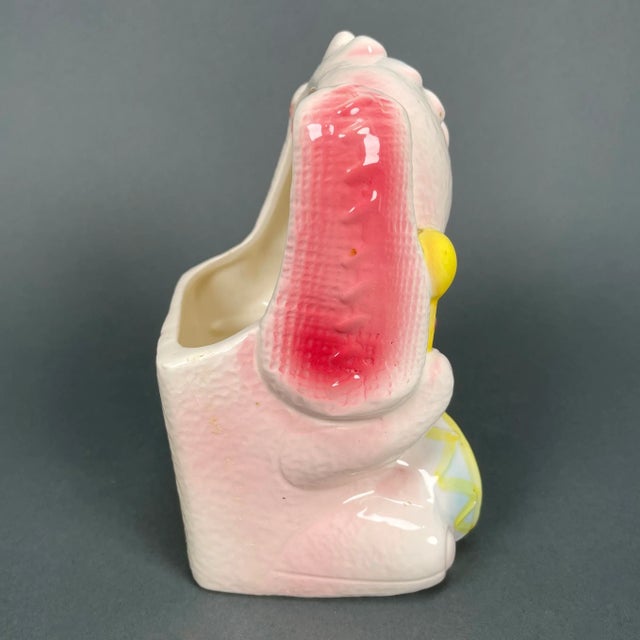 Ceramic Vintage 1950s Kitsch Rubens Originals Ceramic Drummer Dog Planter 3192, Japan For Sale - Image 7 of 13