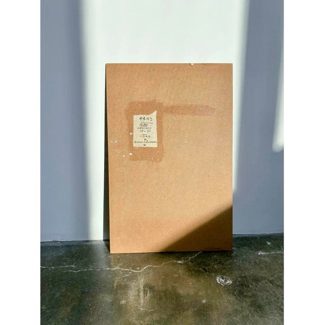 Mid-Century Modern 1969 "Nude" Abstract Figurative Mixed-Media Collage by Leonard Maurer For Sale - Image 3 of 7