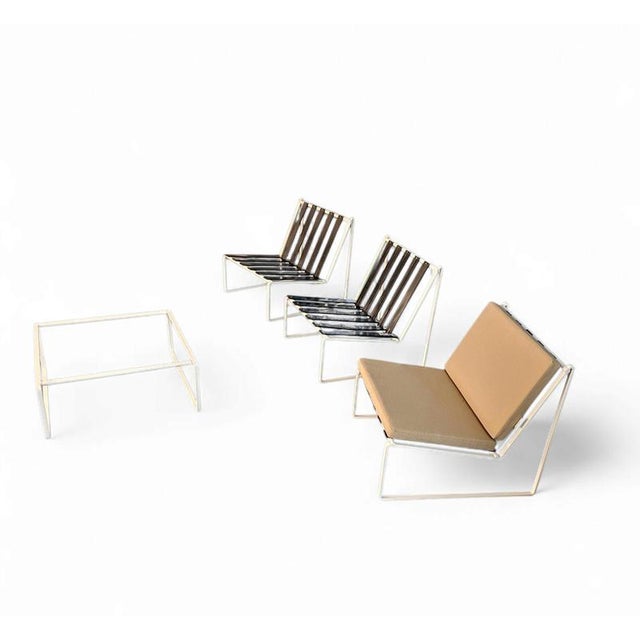 024 Chairs and Coffee Table by Kho Liang Ie for Artifort, 1962, Set of 4 For Sale - Image 14 of 18