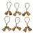 Vintage Brass Tassel Napkin Rings – Hollywood Regency Tabletop Decor, Entertaining Set of 6 For Sale