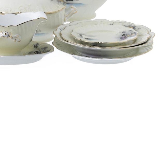 Porcelain Dinner Service from Vista Alegre, Set of 65 For Sale - Image 5 of 6