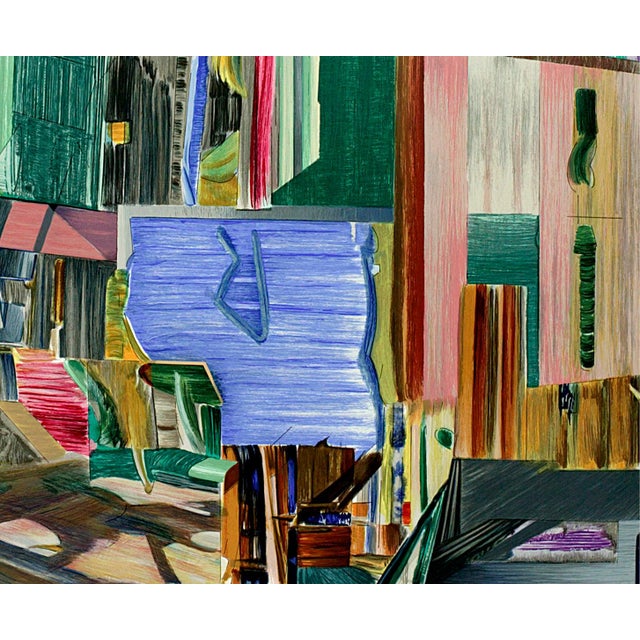 Contemporary Larry Dinkin Urban Tilt, 2004 - Signed For Sale - Image 3 of 4