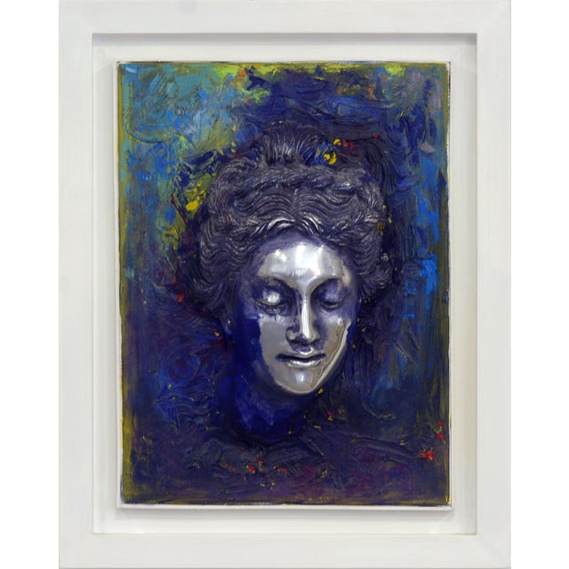 Aluminum Deep Resonance Sculpture on Painted Canvas from Giuseppe Caiafa, 2024 For Sale - Image 6 of 6