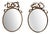 Mid-Century Modern Italian Wrought Iron Wall Mirrors, 1950s, Set of 2 For Sale
