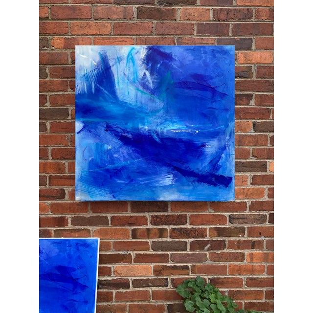 2020s "Swordfish" by Trixie Pitts Abstract Expressionist Oil Painting For Sale - Image 5 of 11