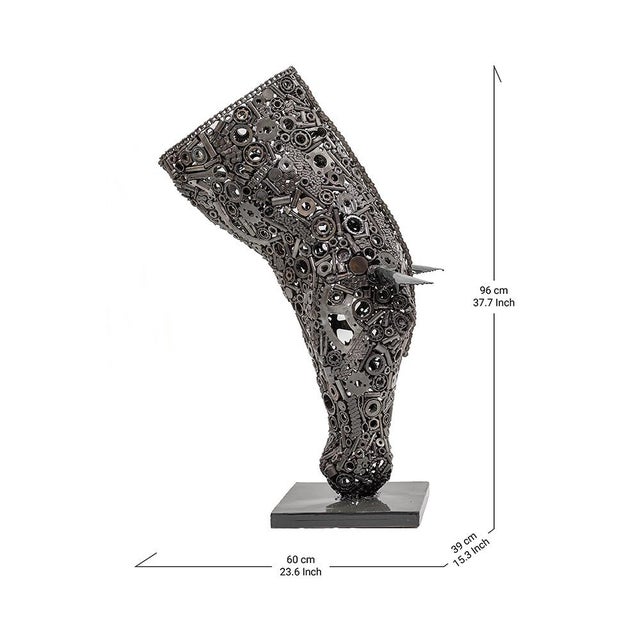 There is a quiet power in the horse — noble, untamed, eternal. This sculpture captures it all. Handcrafted from repurposed...