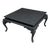 Vintage Chinoiserie Coffee Table Reimagined in Matte Black For Sale