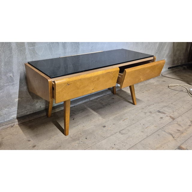 Vintage Sideboard in Oak, Czechoslovakia, 1940s For Sale - Image 6 of 10