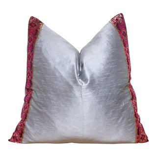 Shoreline Festive Silk Euro Pillow Cover For Sale