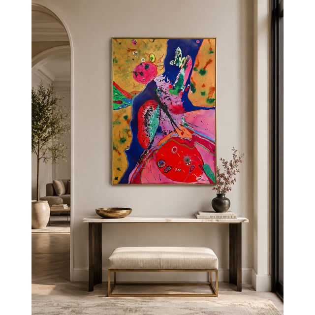 Pink Heart Landing - Fran Bull, C. 1992 For Sale - Image 8 of 8