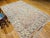 Persian Tabriz Rug, Handwoven Floral Design, Silk Highlight, Taupe & Pale Green, 7’ X 10’ For Sale - Image 9 of 12