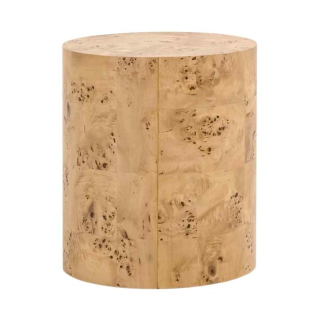 Burl Wooden Round Accent Table by Essentials for Living For Sale - Image 4 of 8