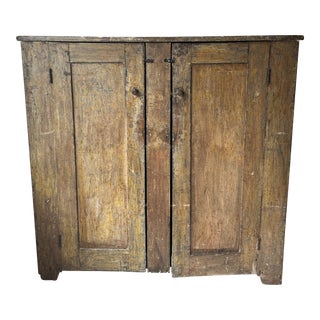 Late 19th Century Early American Rustic Cabinet For Sale