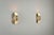 Mid-Century Modern Cylindrical Wall Lamps in Brass with Perforated Shades, 1970s, Set of 2 For Sale - Image 3 of 12