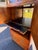 Henredon Solid Red Oak Corner Curio Cabinet For Sale - Image 9 of 10