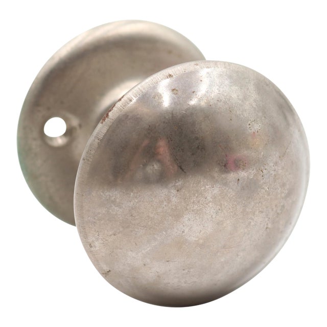 Modern Brushed Steel Dummy Door Knob For Sale