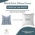 Not Yet Made - Made To Order Fabdivine Handcrafted Block Print Cushion Cover 14x14 Inch Thick Cotton White-Aradhana For Sale - Image 5 of 5