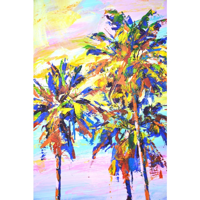 Palm Trees 9 Original Contemporary Painting For Sale - Image 4 of 8