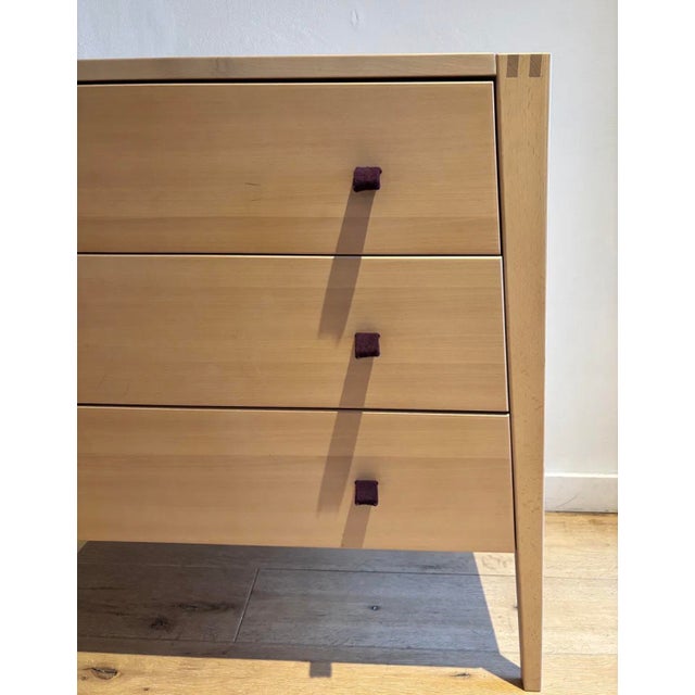 Early 21st Century Leander Linea Three-Drawer Dresser — Danish Design, Whitewashed Oak For Sale - Image 5 of 9