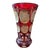 Large Antique Museum Moser Bohemian Gold-Tone Glass Goblet For Sale