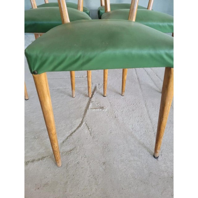 Mid-Century Modern Mid-Century Modern Chairs in Eco-Leather, Set of 5 For Sale - Image 3 of 14
