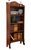 Slim Mahogany and Inlaid Open Bookcase, 1900s For Sale - Image 13 of 17