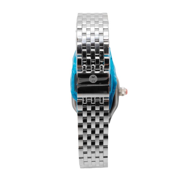 Ladies Michele by Fossil Meggie 29mm Mww33b000001 Mop Diamond Steel Quartz Watch For Sale In Houston - Image 6 of 8