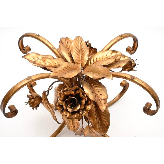 Vintage Gilt Metal Coffee Table by Hans Kogl, 1960 For Sale - Image 9 of 11