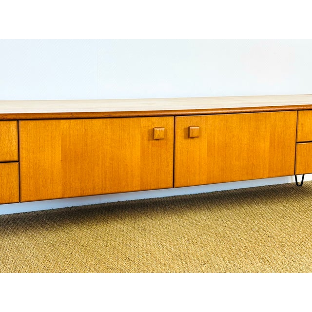 Brown Scandinavian Teak Sideboard, 1960s For Sale - Image 8 of 18