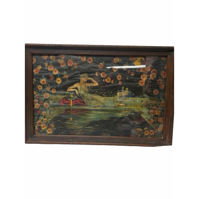 Art Deco Serving Tray With a Print by Marygold Tsanya. For Sale - Image 9 of 11