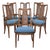 Restored Vintage Walnut and Cane Dining Chairs Set of 6 For Sale