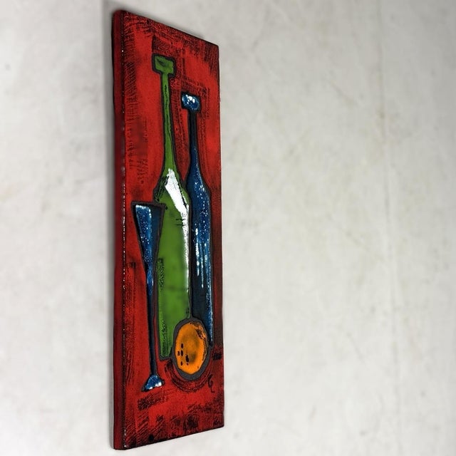 1960s Vintage Ceramic Wall Decoration, 1960s For Sale - Image 5 of 10
