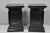 Traditional Vintage French Empire Style Black Lacquer Painted Pedestal Column End Table Pair For Sale - Image 3 of 18