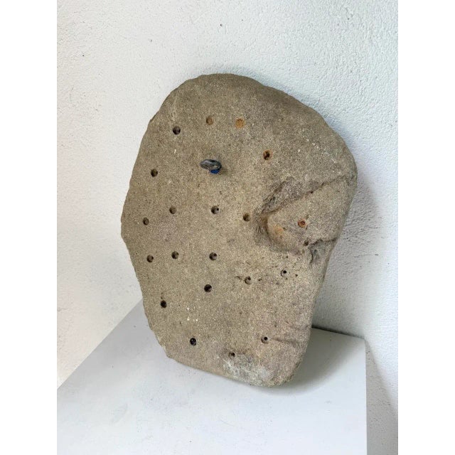 Stone Sculpture Face, 1950 For Sale - Image 13 of 18