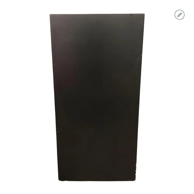 1990s Modernist Black Monolith Fiberglass Pedestal For Sale - Image 4 of 5