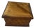 Vintage Wooden Square Wooden Trinket Dresser Box Geometric Parquetry Marquetry For Sale