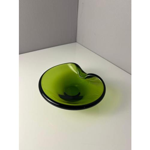 Green Glass Ashtray from Holmegaard For Sale - Image 6 of 11