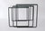 1980s Vintage 80s Postmodern Black Metal & Glass Nesting Tables - Set of 3 For Sale - Image 5 of 17