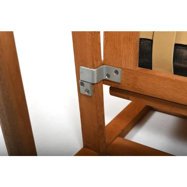 Oak Bm-2254 Sled Chair by Børge Mogensen for Fredericia For Sale - Image 10 of 12