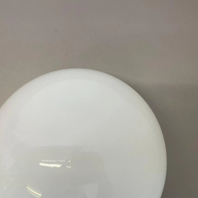White Glass Wv339 Ceiling Light by Wilhelm Wagenfeld for Lindner, Germany, 1960s For Sale - Image 8 of 17