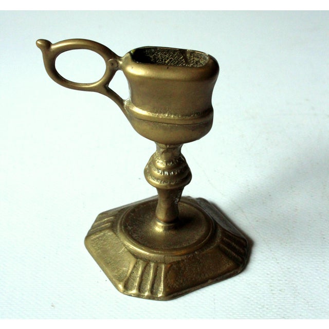 Metal Brass Candle Snuffer With a Stand Vintage the 60s For Sale - Image 7 of 9