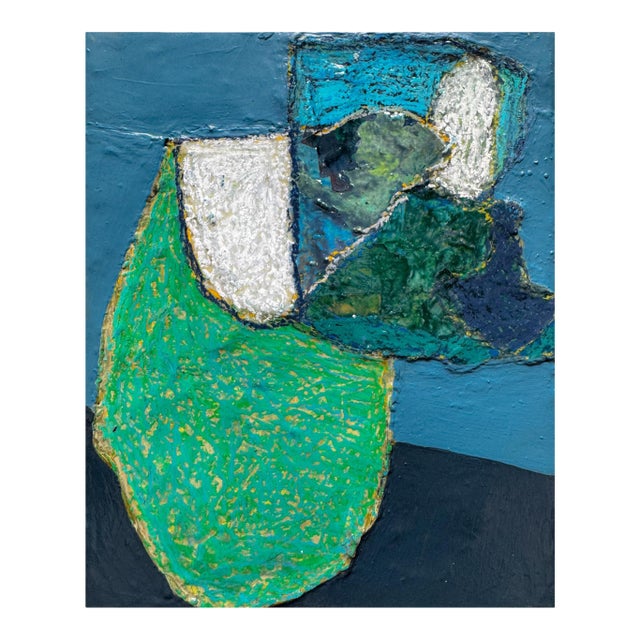 "A Map of Salt and Stars Ii" Original Mixed-Media Painting on Canvas by Zac Woodiel For Sale