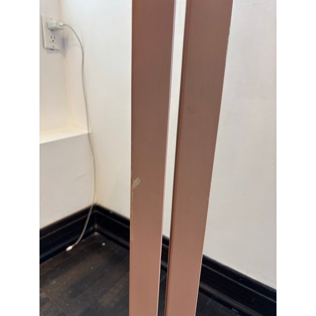 Wood 1980s Postmodern Tall Wooden Swimsuit Girls Painted Wooden Sculpture Pair by J.W. Eaton For Sale - Image 7 of 8