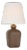 Thomas O'Brien by Visual Comfort Signature Josy 17" Cordless Table Lamp in Positano Sand with Linen Shade For Sale