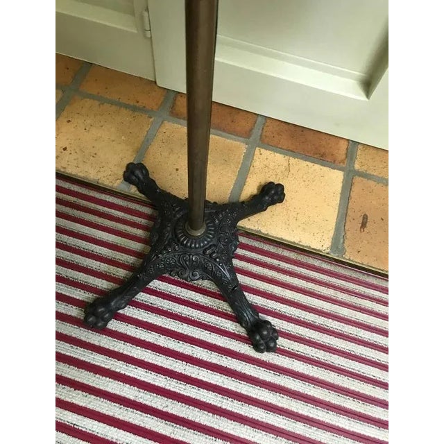 Beautiful multifunctional standard music stand adjustable in mahogany, brass, copper, cast iron, English, Victorian, circa...